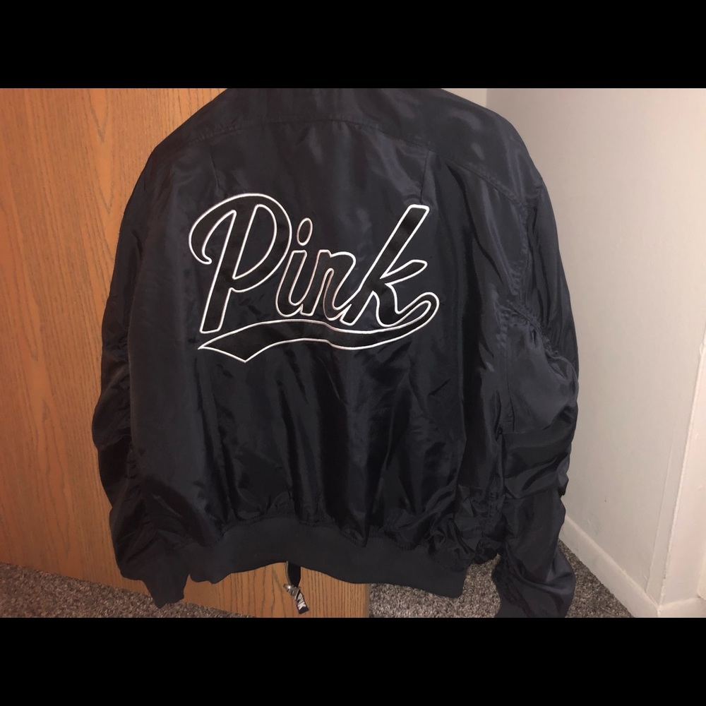 Love pink bomber jacket